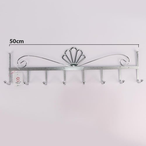 علاق ملابس باب حديد فضي 8 شنكل