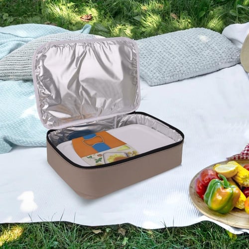 شنطة رحلات مستطيل طقم 2 حبة اللون بيج مقاس cm 42*2...