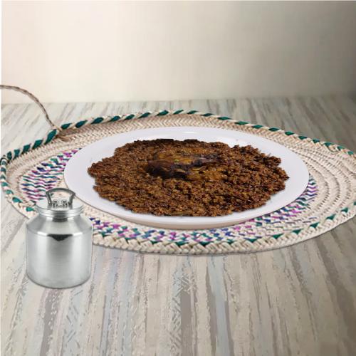 تباسي ميلامين مدور مشجر 40 سم