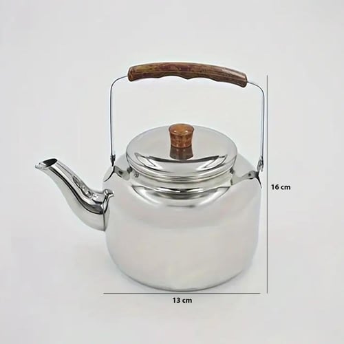 براد شاي استيل يد خشب 1.5 لتر