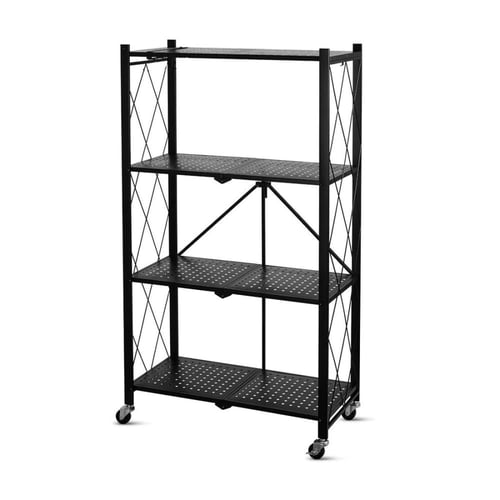 ارفف تنخزين حديد اسود 4 دور بكفرات 122*39*9 سم