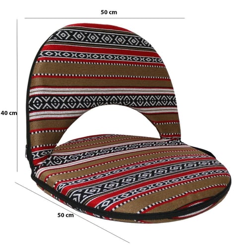 كرسي رحلات قماش بني سفط