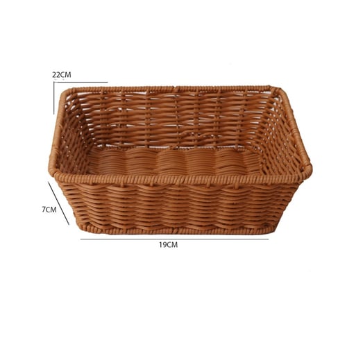 سلة خيزران مربع مقاس 22*22*7 سم SL103079