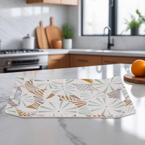 تباسي ميلامين مستطيل مشجر 32*23سم