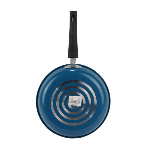 مقلاة مدور ستون ازرق بيد طويل 26 سم