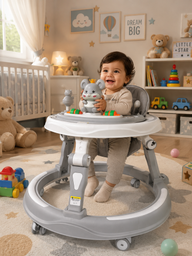 مشاية اطفال رمادي