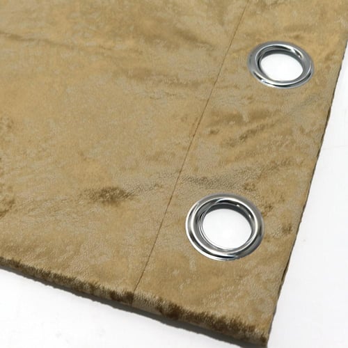 ستارة قماش مخمل بني 140*240 سم