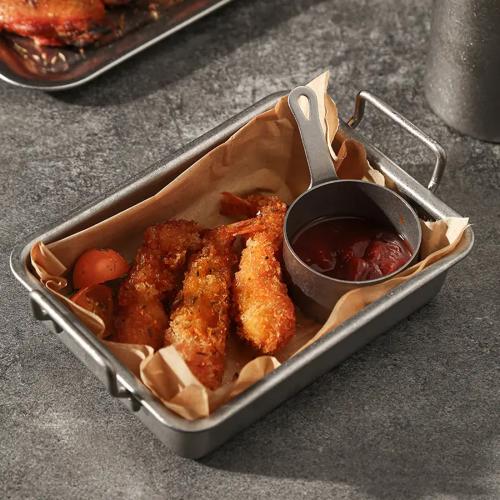 صواني فرن استيل بمسكة يدين 25CM