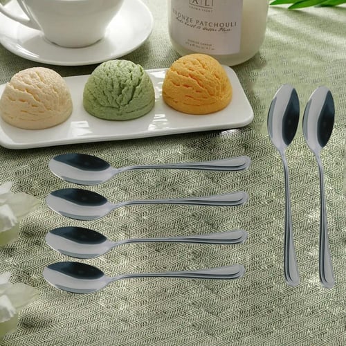 ملاعق حلا استيل فضي 6ح