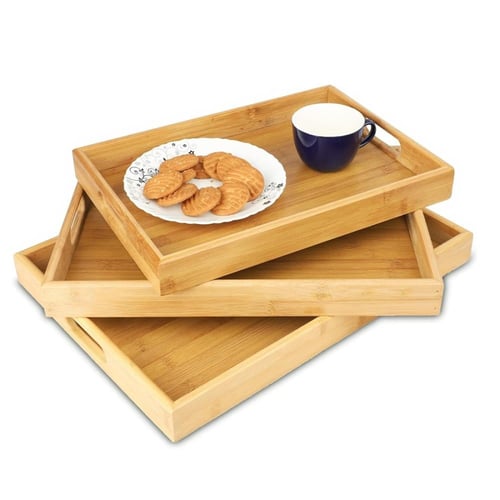 طقم تباسي خشب مستطيل3ح