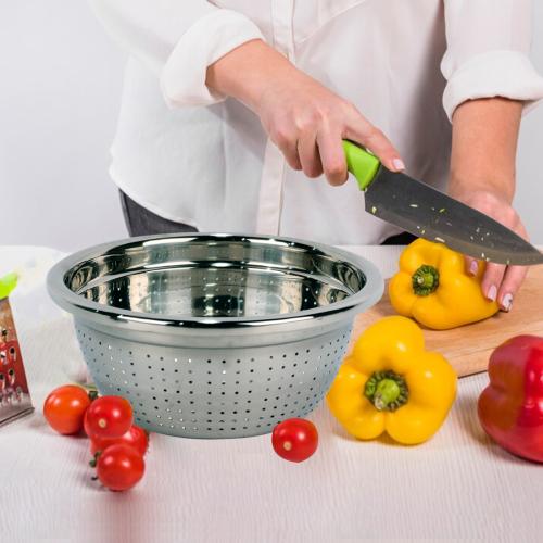 مصفي استيل عميق مدور 22 سم