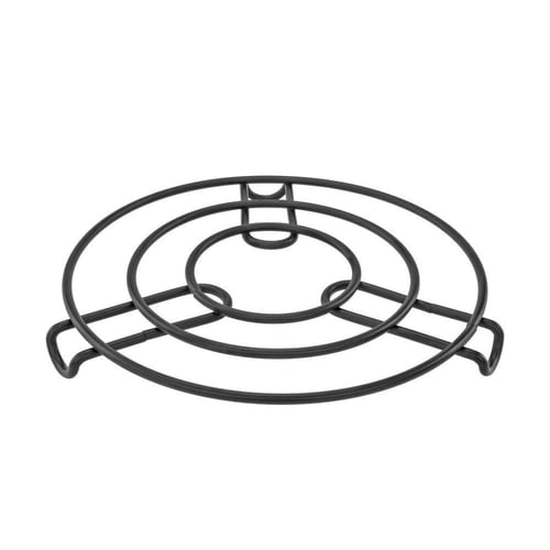قاعدة تسخين حديد مدورة لون اسود 18CM