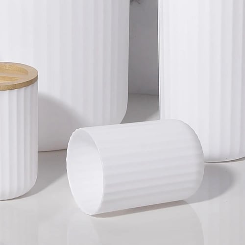 طقم حمام بلاستيك ابيض 6ح