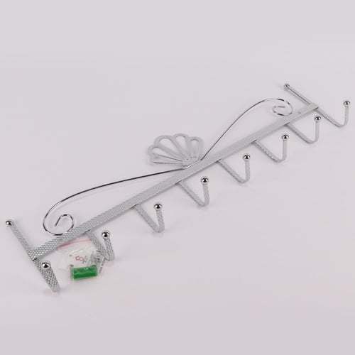 علاق ملابس باب حديد فضي 8 شنكل