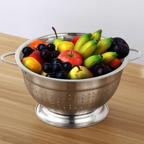 مصفي استيل بيدين وقاعدة 30 سم