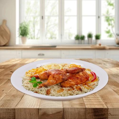 تباسي ميلامين رخامي مدور كبير