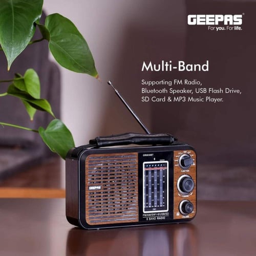 جيباس سماعة مع راديو أسود 240 فولت