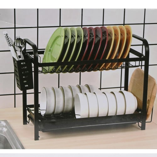 سلة صحون حديد 2 دور