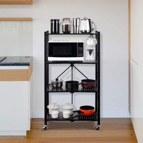 ارفف تنخزين حديد اسود 4 دور بكفرات 122*39*9 سم