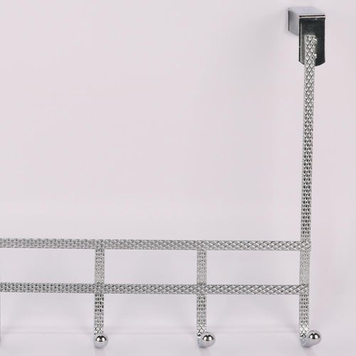 علاق ملابس باب استيل فضي 6 شنكل