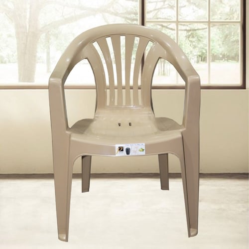 كرسي بلاستيك لون بيج