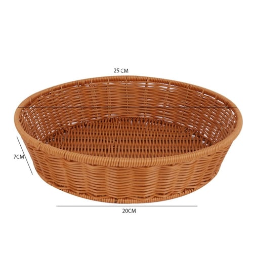 سلة خيزران دائري مقاس 25*25*7 سم SL103080