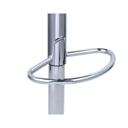 كرسي بوفيه جلد لون بني مع مسند الظهر