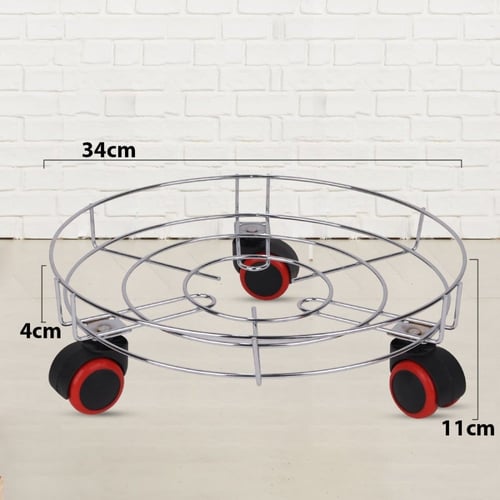قاعد أسطوانة غاز ستانلس ستيل من سوول ستار 34 سم فض...