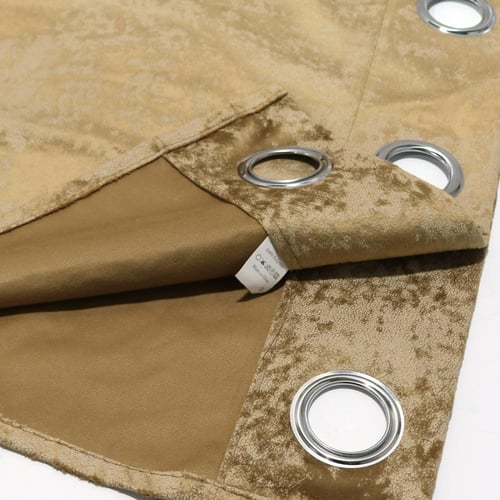 ستارة قماش مخمل بني 140*240 سم