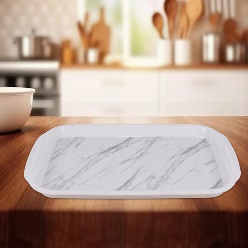 تباسي ميلامين مستطيل رخامي 56*34.5CM