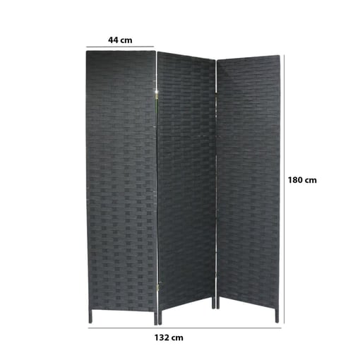 بارتشن قماش 3 دلفة اسود