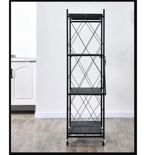 ارفف حديد شبك اسود 4 دور بكفرات