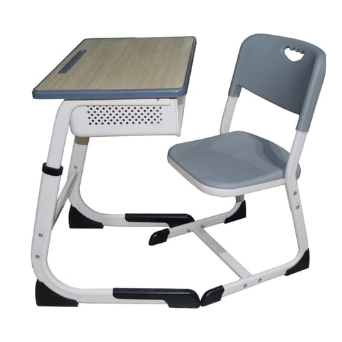 طقم طاولة و كرسي أطفال لون رمادي