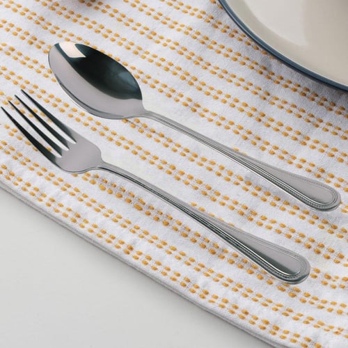 شوكة طعام استيل فضي 6ح