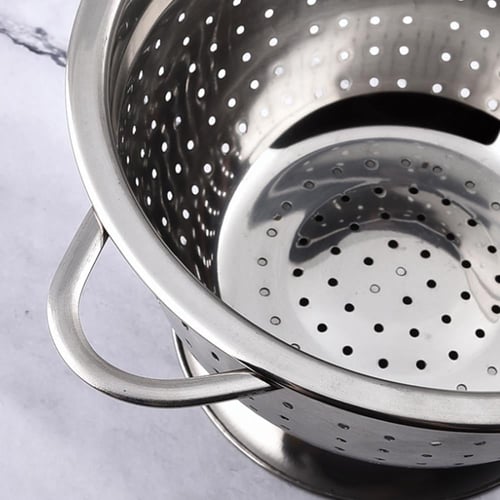 مصفي استيل بمسكة يدين 24 سم