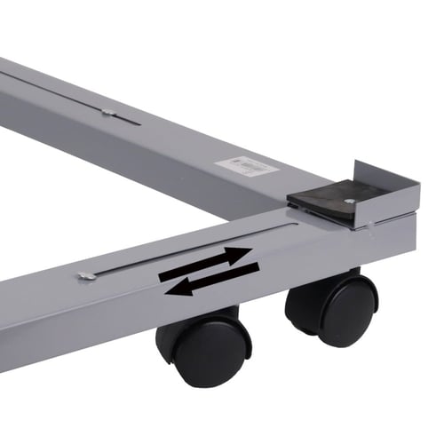 حامل أجهزة متحرك من سول ستار - رمادي، مناسب للثلاج...