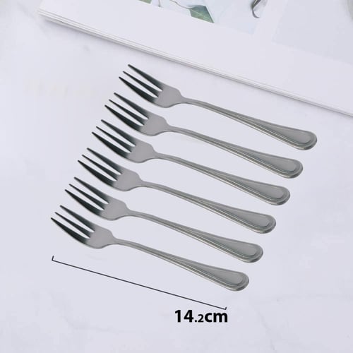 شوكة حلا استيل فضي 6ح