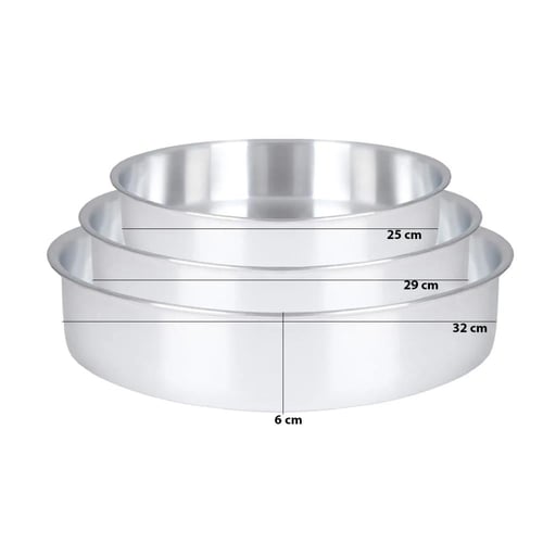 صواني فرن المنيوم مدور 3ح