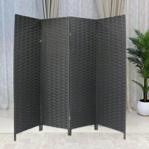 بارتشن قماش 4 دلفة اسود