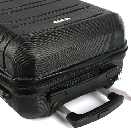 شنط سفر فايبر لون أسود مقاس 20