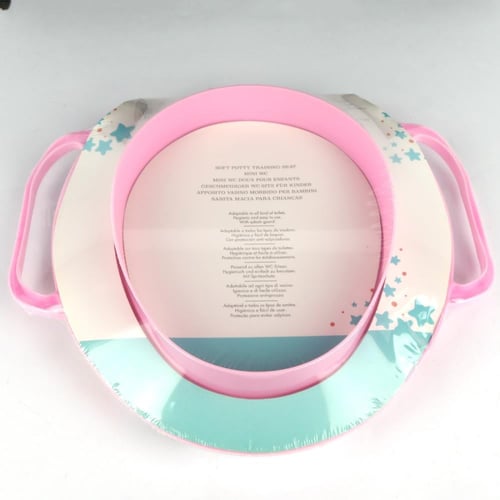 كرسي حمام اطفال وردي