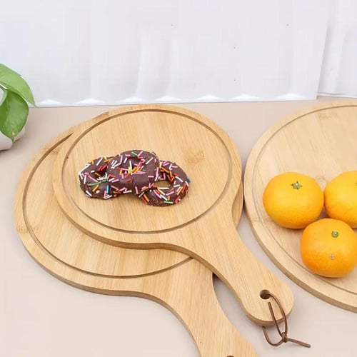 صواني بيتزا خشب بمسكة يد 38*26سم