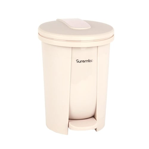 درام مهملات بلاستيك دعاس 33سم لون بيج