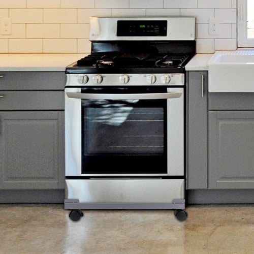 حامل أجهزة متحرك من سول ستار - رمادي، مناسب للثلاج...