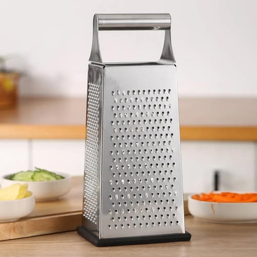 مبشرة خضار استيل 4 جهات بمسكة يد