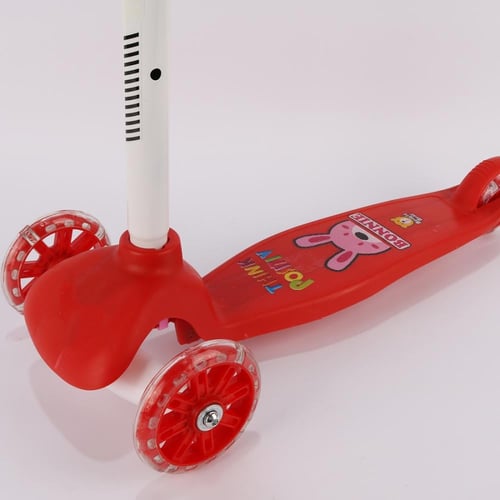 سكوتر أطفال دووزي 3كفرات لون احمر