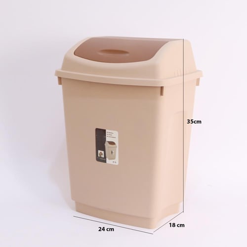 درام زبالة بلاستيك بيج بغطاء 10 لتر