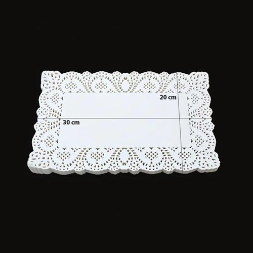 ورق دانتيل ابيض 1000ح 20*30 سم