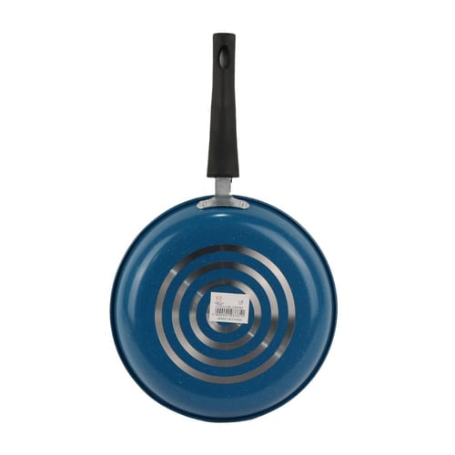 مقلاة مدور ستون ازرق بيد طويل 24 سم