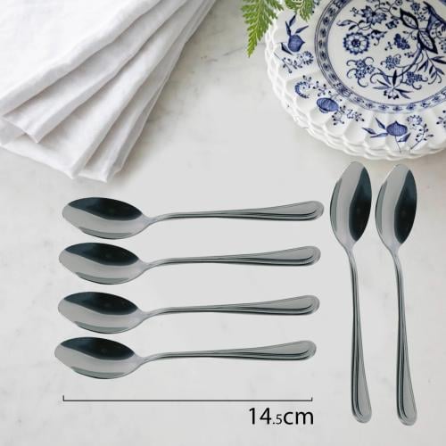 ملاعق حلا استيل فضي 6ح